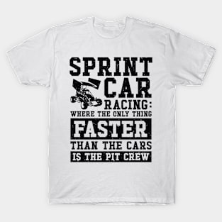 Sprint Car Dirt Track Racing T-Shirt